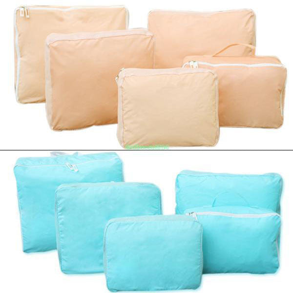 5 peice bags pink and blue